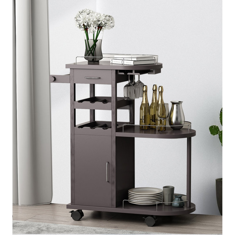 Red Barrel Studio® Adim Mobile Kitchen Bar Cart Wayfair